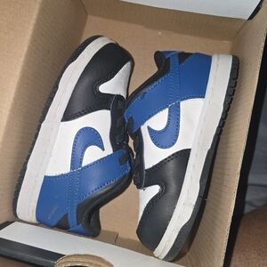 Nike Kids Black and Blue Sneakers